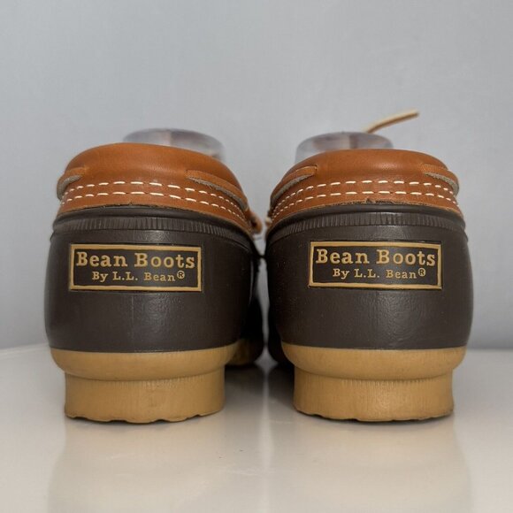 Women's L.L.Bean Rubber Moc Boots Size 10 M Tan Brown - Picture 5 of 10